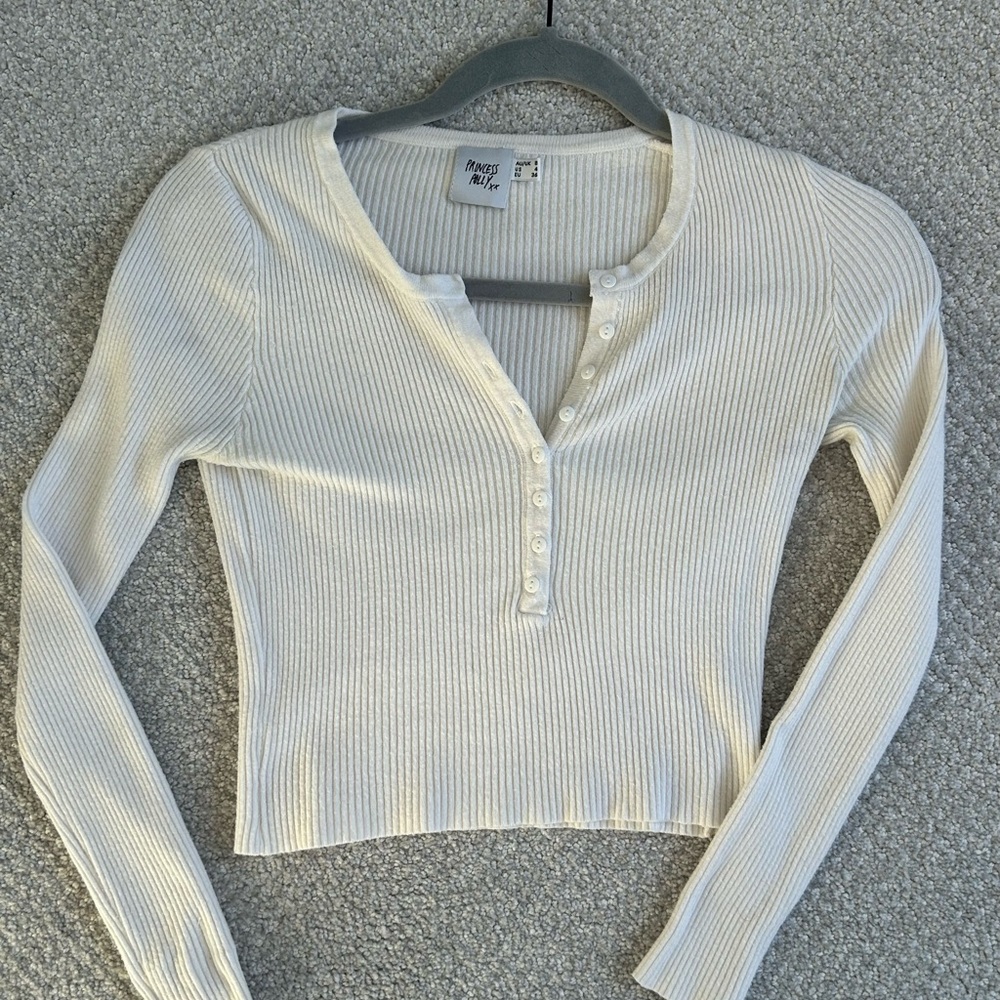 Long Sleeve Button Top